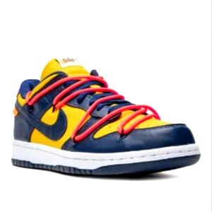 Off white dunk low gold brand new with box men's size 13